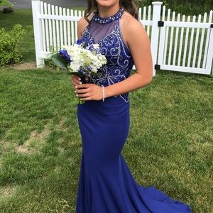 Blue prom dress
